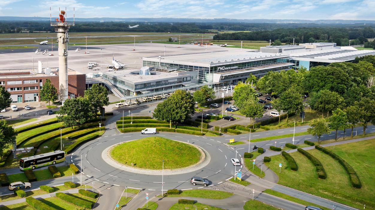 Sauberer Abflug am Flughafen Münster/Osnabrück